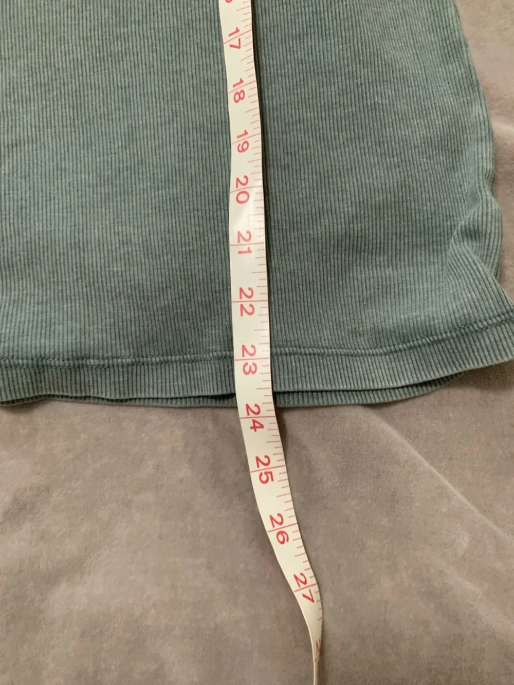 aerie Ribbed Henley Tank - Seafoam Green - Picture 6 of 6